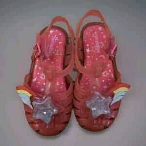 Mini Melissa Pink Star Sandals